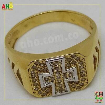 Anillo Cruz Oro18k