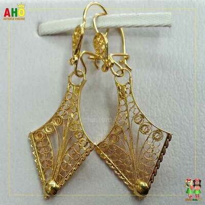 Aretes Filigrana Arte Chocoano Oro18k