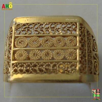 Anillo Filigrana Arte Chocoano Oro18k