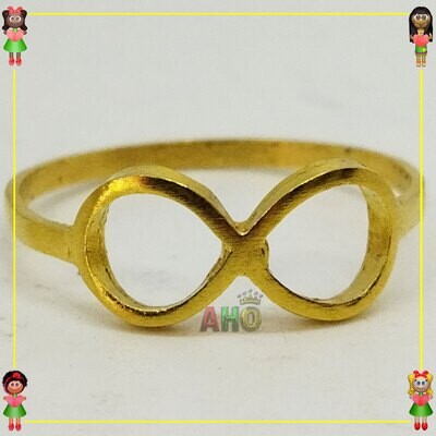 Anillo Infinito Oro 18k