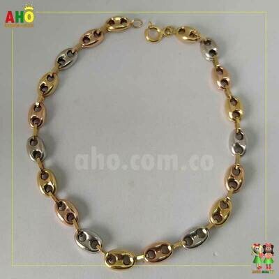 Pulsera 3 Oros 18k