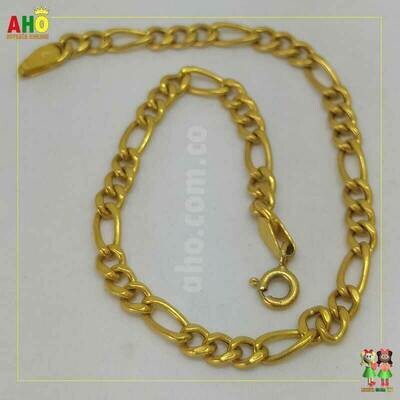 Pulsera tres por una Oro18k