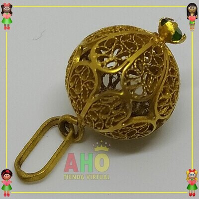 Dije Bola Filigrana Oro18K