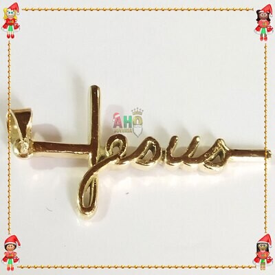 Dije Nombre Jesus Oro18k