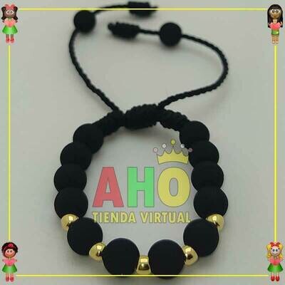 Pulsera Tejida Macrame Oro18k