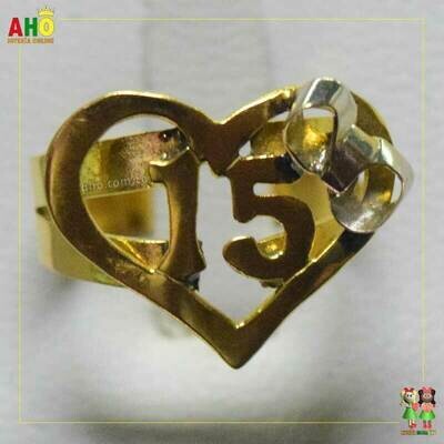 Anillo Quinces Oro18k