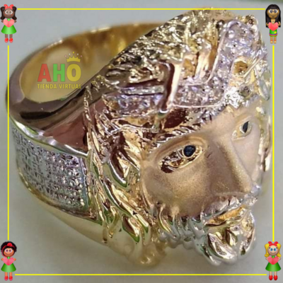Anillo Rostro Jesus Oro18k