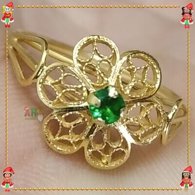 Anillo Filigrana Arte Chocoano Oro18k