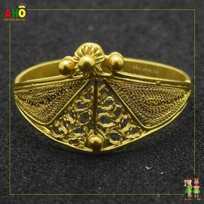 Anillo Filigrana Arte Chocoano Oro18k