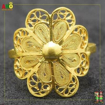 Anillo Filigrana Arte Chocoano Oro18k