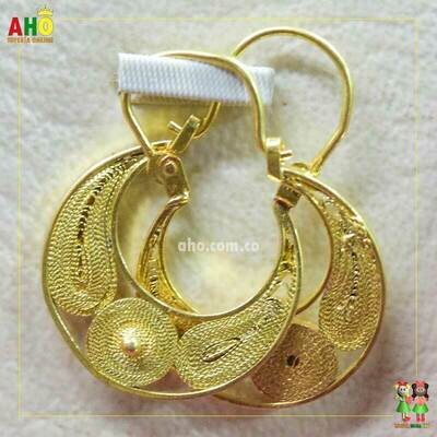 Aretes Pie de Reina Oro18k