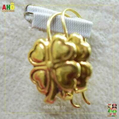 Aretes Trevol Oro18k