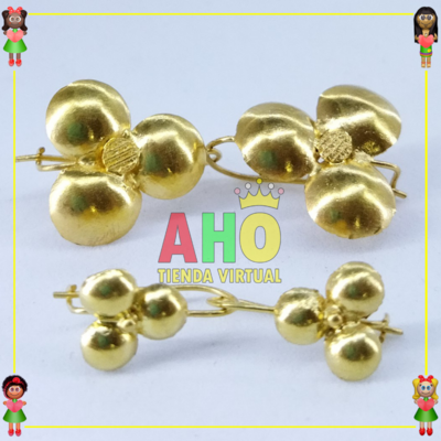 Aretes Trevol Oro18k