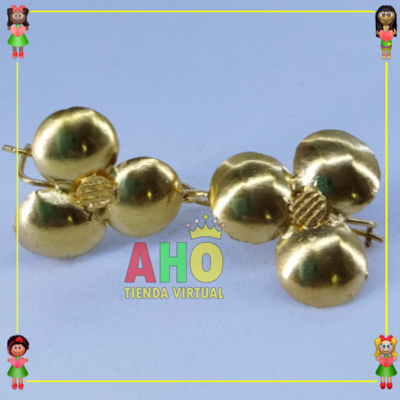 Aretes Trevol Oro18k