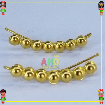 Aretes Pinzas Oro18k