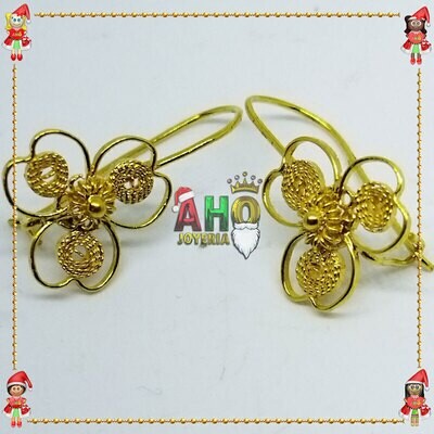 Aretes Filigrana Arte Chocoano Oro18k
