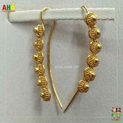 Aretes Filigrana Arte Chocoano Oro18k