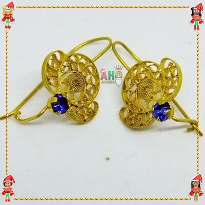 Aretes Filigrana Arte Chocoano Oro18k