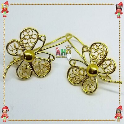 Aretes Filigrana Arte Chocoano Oro18k