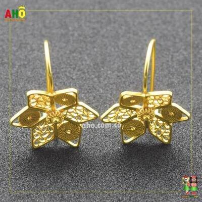 Aretes Filigrana Arte Chocoano Oro18k