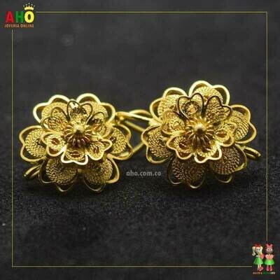 Aretes Filigrana Arte Chocoano Oro18k
