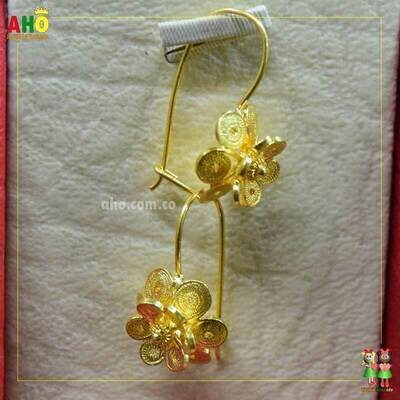 Aretes Filigrana Arte Chocoano Oro18k