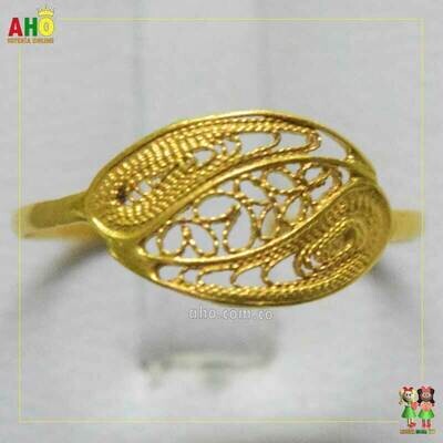 Anillo Filigrana Arte Chocoano Oro18k