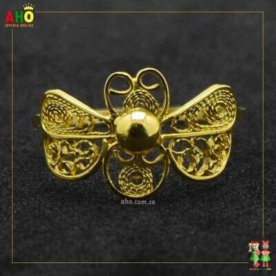 Anillo Filigrana Arte Chocoano Oro18k
