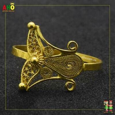 Anillo Filigrana Arte Chocoano Oro18k