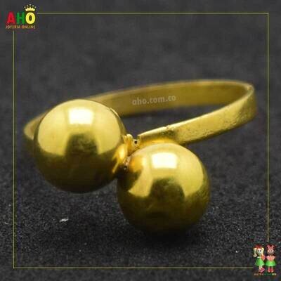 Anillo Tu y Yo Arte Chocoano Oro18k