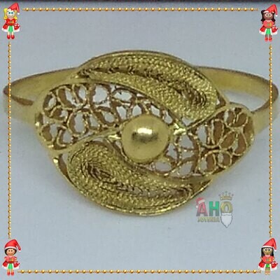 Anillo Filigrana Arte Chocoano Oro18k