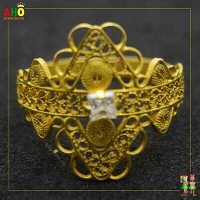 Anillo Filigrana Arte Chocoano Oro18k