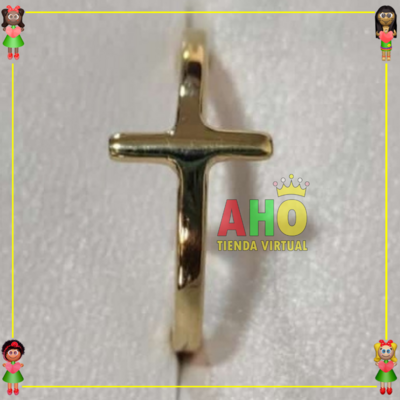 Anillo Cruz Oro18k