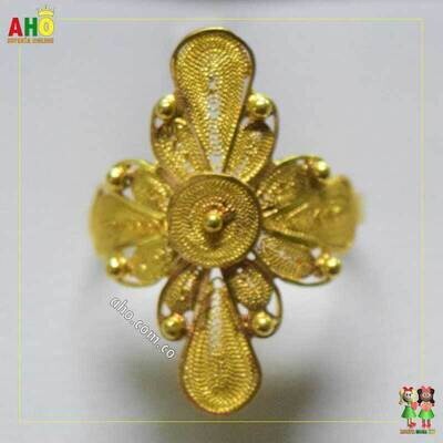 Anillo Filigrana Arte Chocoano Oro18k