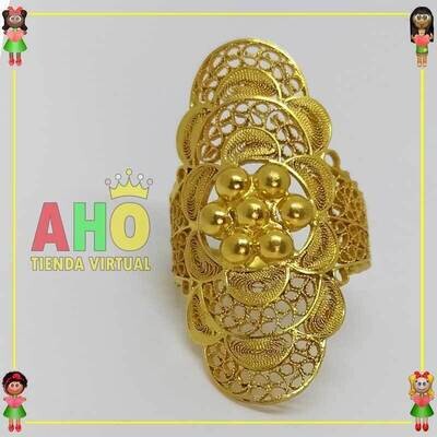 Anillo Filigrana Arte Chocoano Oro18k