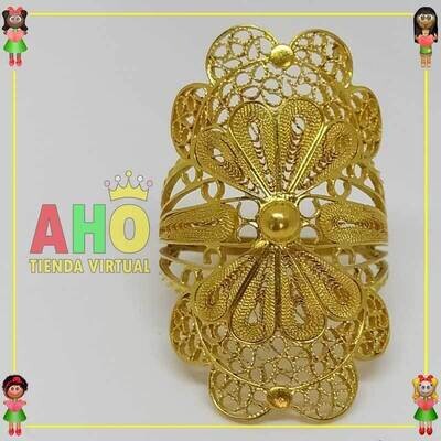 Anillo Filigrana Arte Chocoano Oro18k