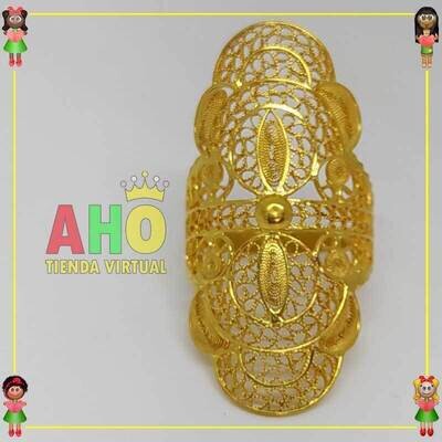 Anillo Filigrana Arte Chocoano Oro18k