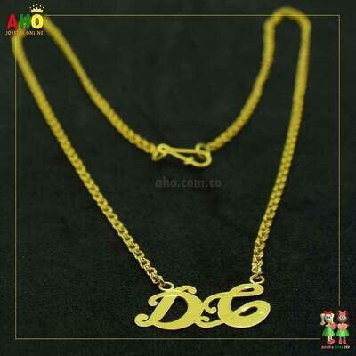 Cadena Dama letras DC Oro18K