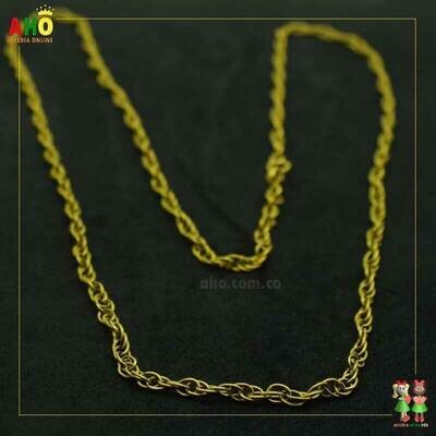 Cadena Doble Lazo Mujer Oro18K