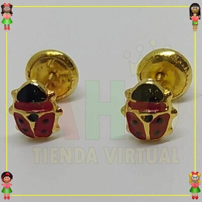 Topo Seguridad Mariquita Oro18k