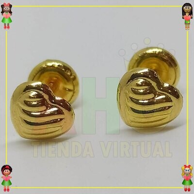 Topo Seguridad Corazon Oro18k