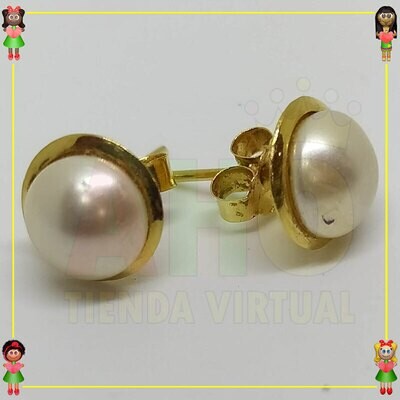 Topo Seguridad Perla Oro18k