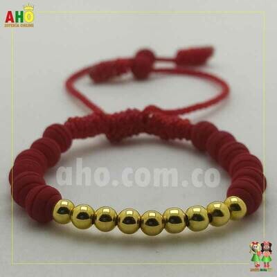 Pulsera Tejida Macrame Oro18k