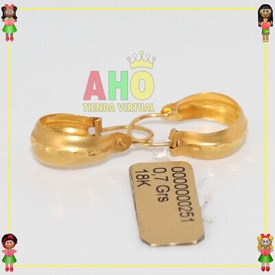 Candongas Niños Oro18K