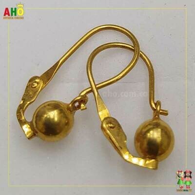 Aretes bola Pequeña Oro18k