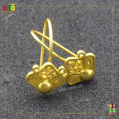 Aretes Filigrana Arte Chocoano Oro18k