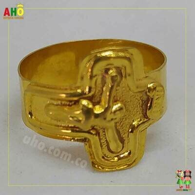 Anillo Cristo Oro18k