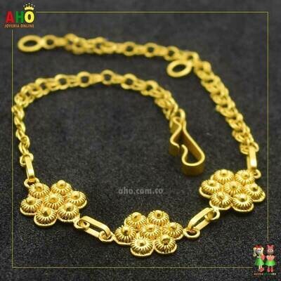 Pulsera Flor Filigrana Oro18k