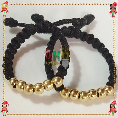 Anillos Pareja Macrame Oro18k