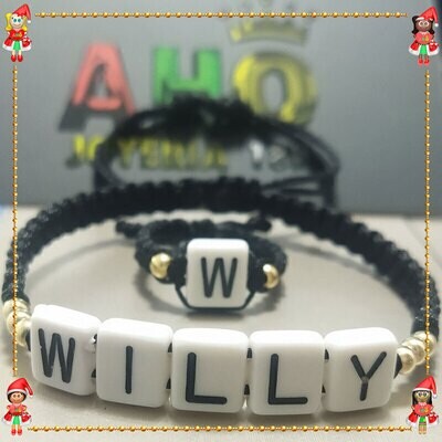 Pulsera y Anillo Macrame Oro18k